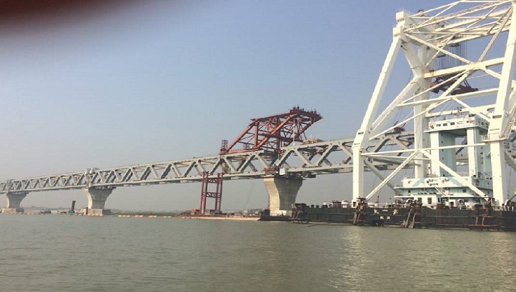 18th span of Padma Bridge installed