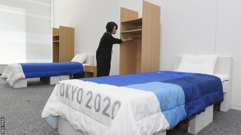 Recycled cardboard used for beds at Olympics and Paralympics