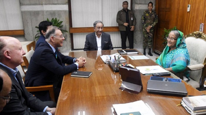 ICC delegation meets Prime Minister Sheikh Hasina