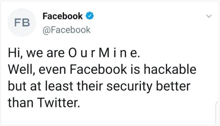 Facebook's Twitter and Instagram accounts hacked