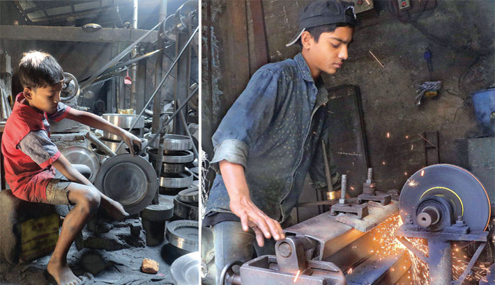 Children at risky jobs
