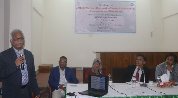 Seminar on Coronavirus held at Jahangirnagar University