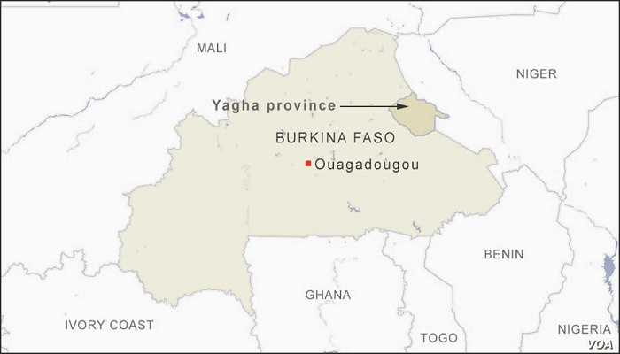 Gunmen kill 24 in attack near church in Burkina Faso
