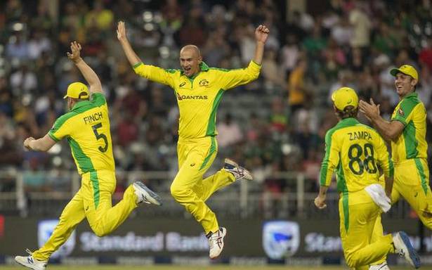 Agar hat-trick as Australia rout South Africa by 107 runs