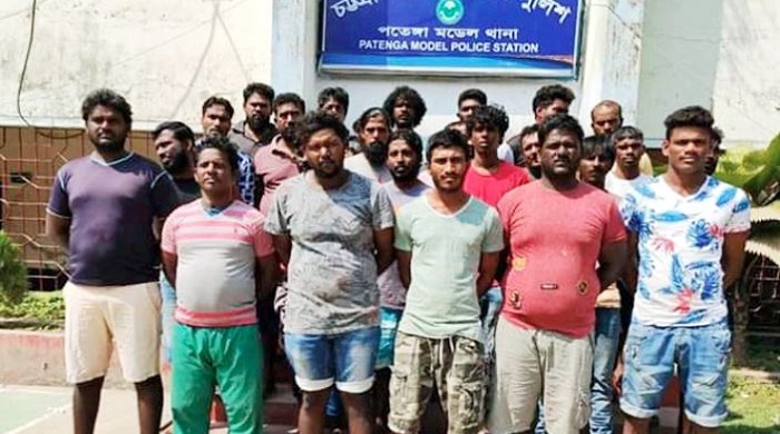 24 Sri Lankan fishermen arrested from Bay