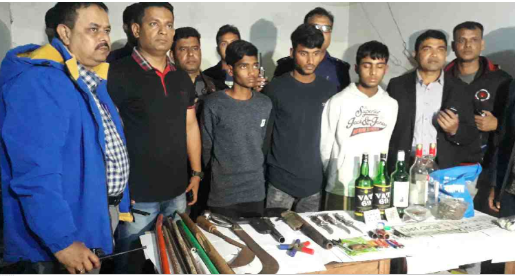 Firearms, bomb making materials recovered from Jashore dormitory