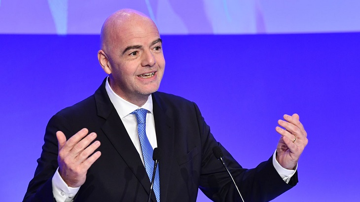 Infantino says player calls for Floyd justice should be 'applauded'