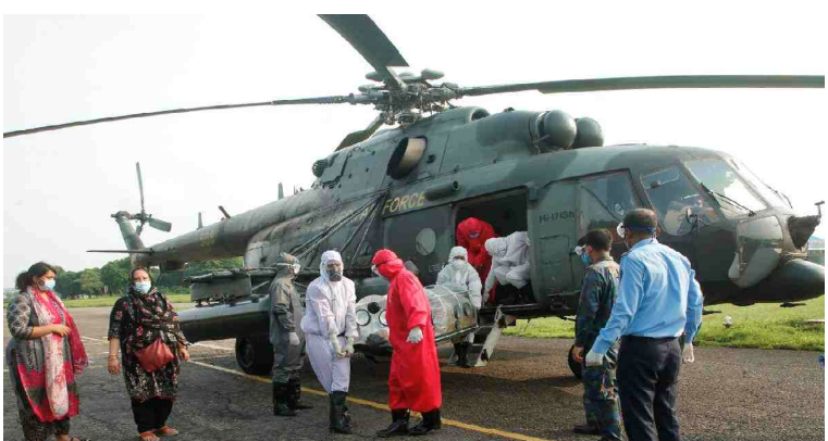 Bangladesh Air Force provides crucial support to Covid-19 patients