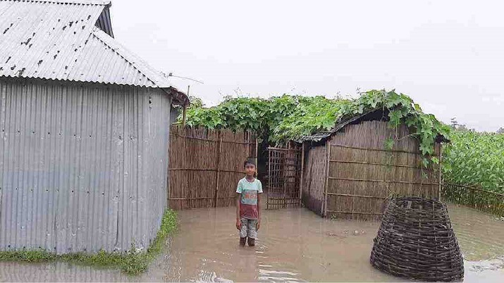 Fresh flood, erosion hit Kurigram, Madaripur hard