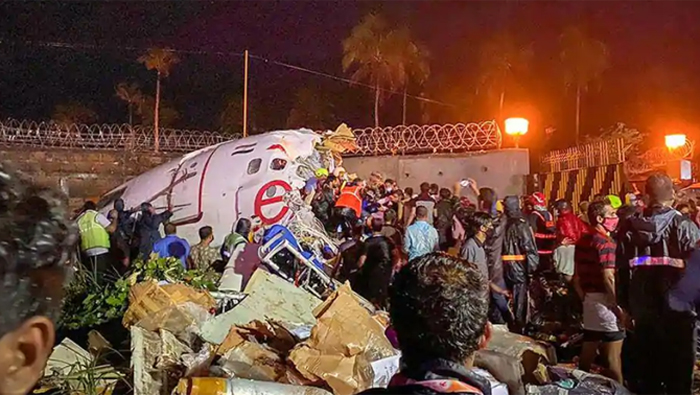 Air India Express flight skids off runway, 20 killed, dozens hurt