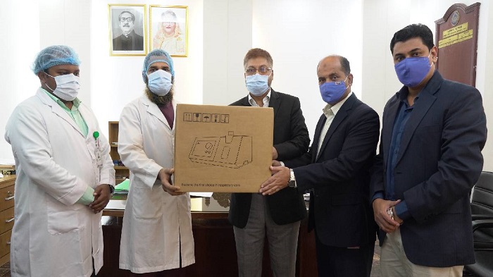 bKash gives ventilators to Police Hospital for COVID treatment