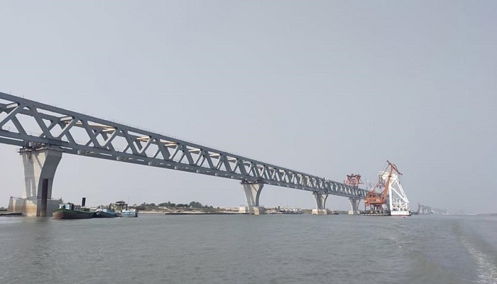 5.8km of Padma Bridge visible after installation of 39th span