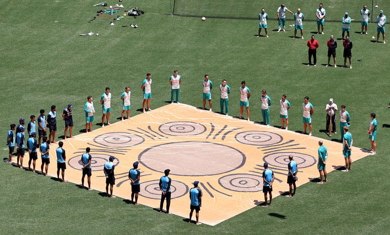Team India, Australia unite in stance against racism with ‘barefoot circle ceremony’