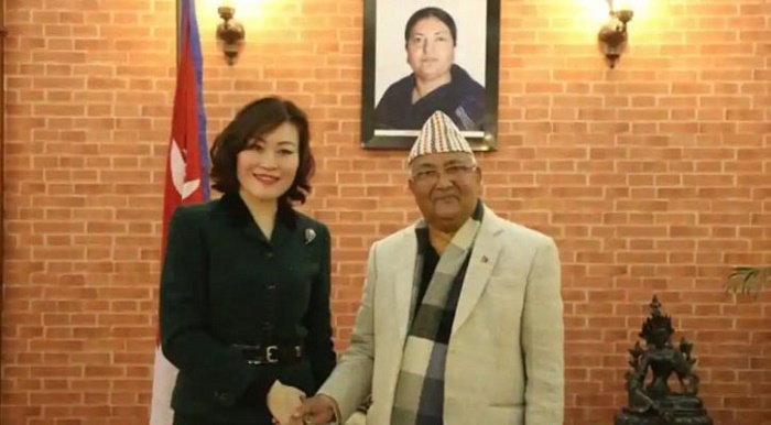 PM Oli pulls off surprise, draws a red line for ambassador Hou Yanqi
