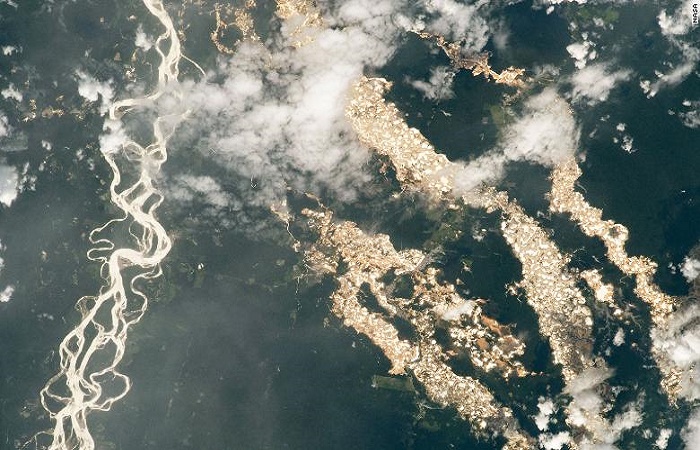 Stunning NASA photo shows 'gold' Peruvian Amazon rivers -- but there's a dark backstory