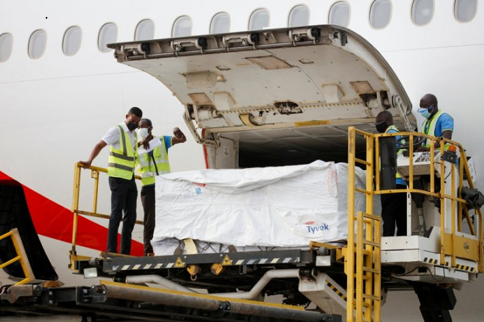 Ghana is first nation in world to receive COVAX vaccines