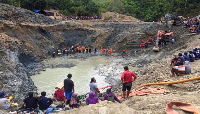 Indonesia hunts for missing after mine collapse kills six