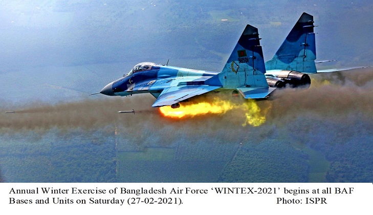 Bangladesh Air Force annual winter exercise ‘Wintex-2021’ begins