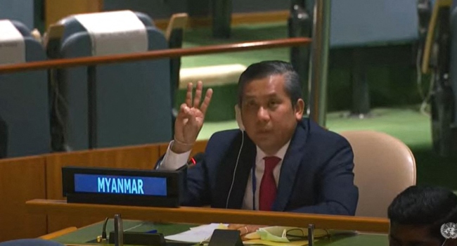 Myanmar's UN envoy fired for denouncing junta as crackdowns continue