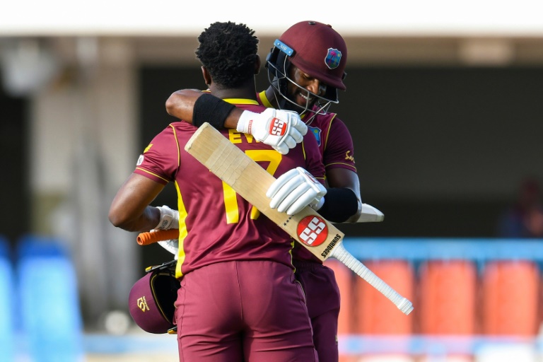 Lewis hits century as Windies make drama out of run chase in Sri Lanka win