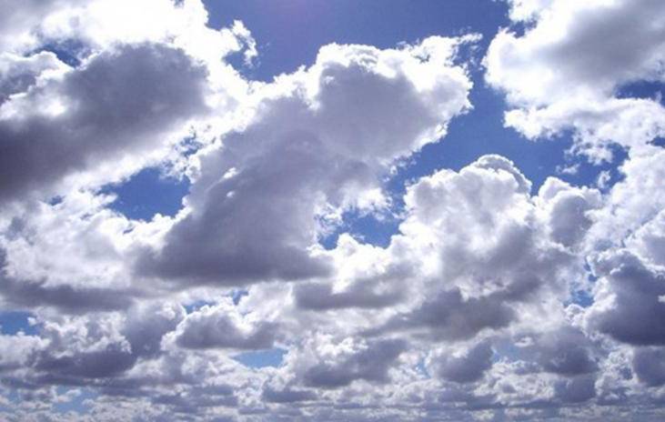 Mainly dry weather with partly cloudy sky over country