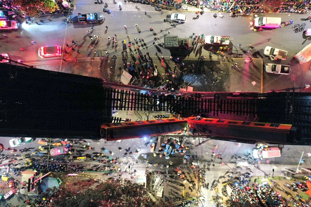 23 killed and 70 wounded in Mexico City rail overpass collapse