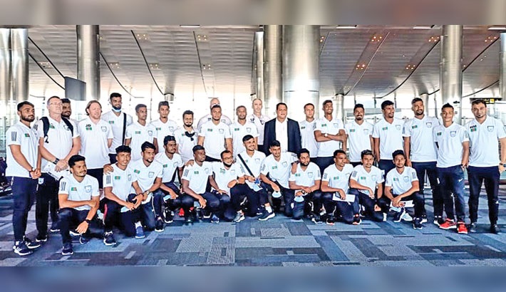 Nat’l booters begin practice in Qatar