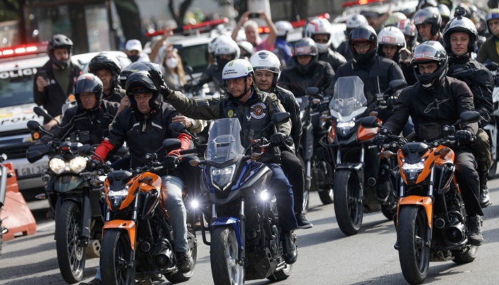 Brazil’s Bolsonaro fined for maskless motorcyle rally