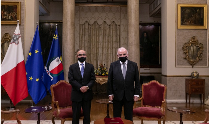 Bangladesh envoy presents Letters of Commission to the President of Malta