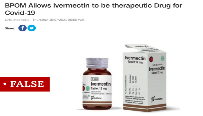 Covid: Ivermectin, milk among Indonesia's unproven cures