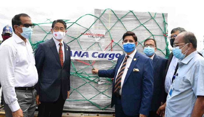 245,200 doses Astra Zeneca vaccine reach Dhaka from Japan