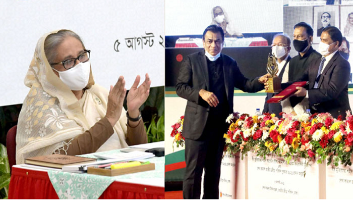 PM hands over Sheikh Kamal NSC Award