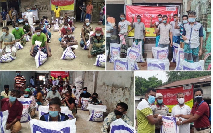 Bashundhara Group stands by the people: BFBIL, BMF continues to provide relief gift for jobless workers