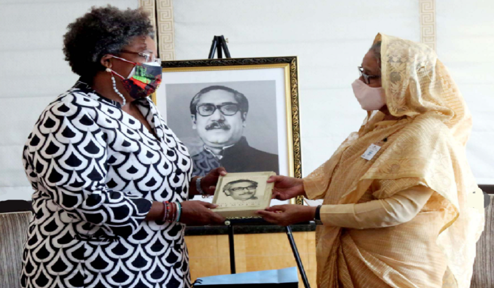 Barbados PM Mottley pays courtesy call on Bangladesh PM