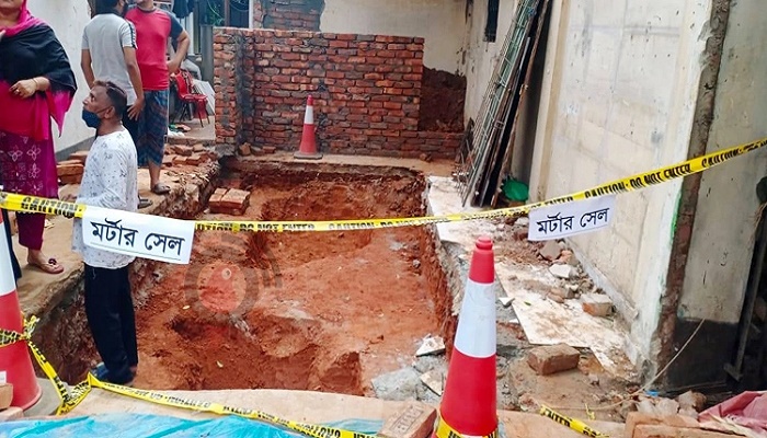 Mortar shell-like object found at Mirpur