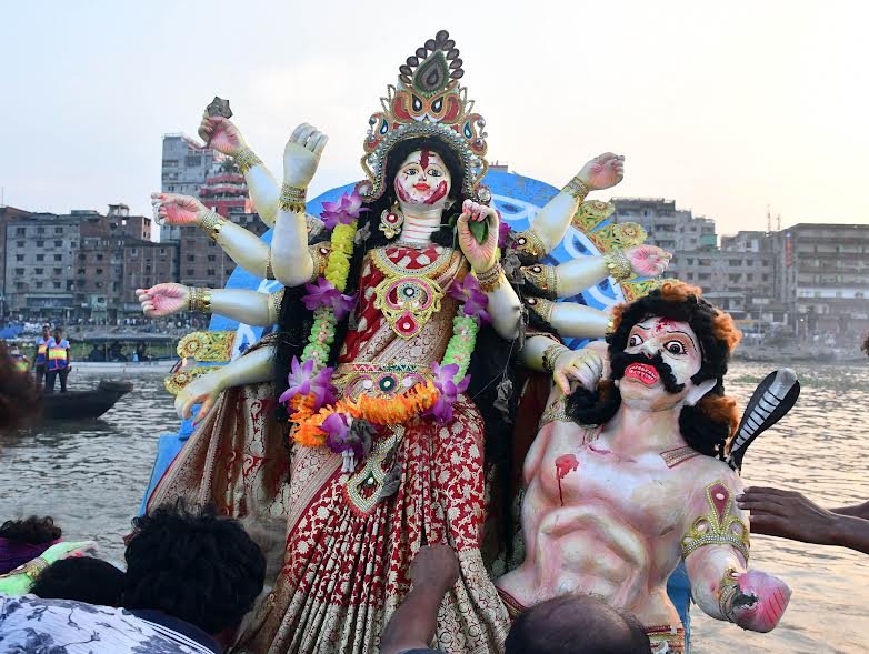 Durga Puja ends with immersion of idols in country