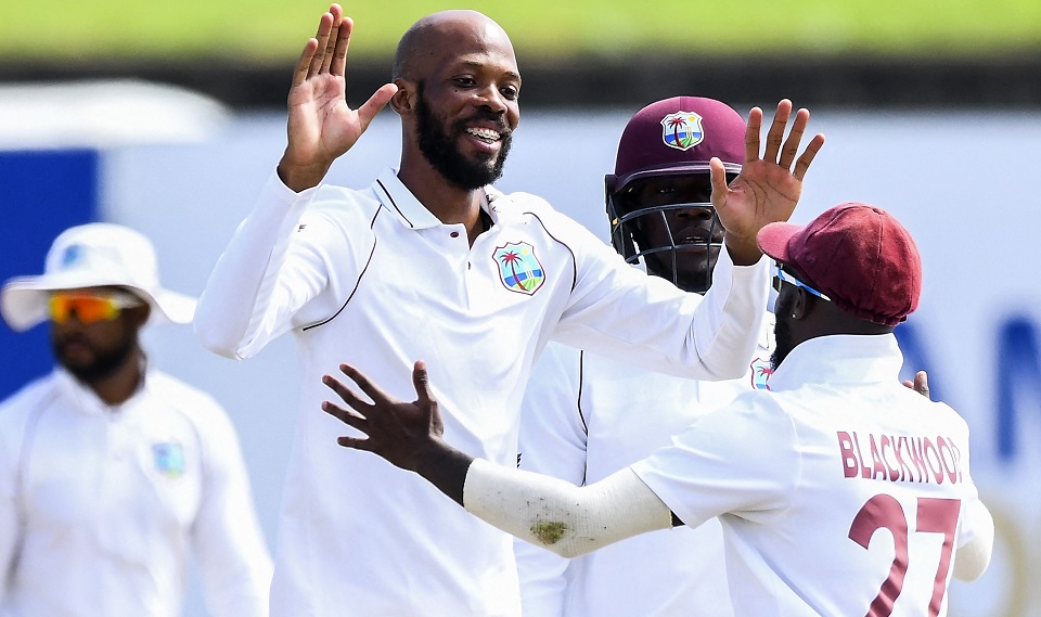 Chase takes five wickets for West Indies to end Sri Lanka on 386