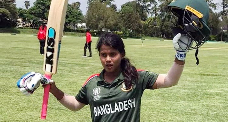 Sharmin Akhter hits a century to make history in Bangladesh women’s cricket