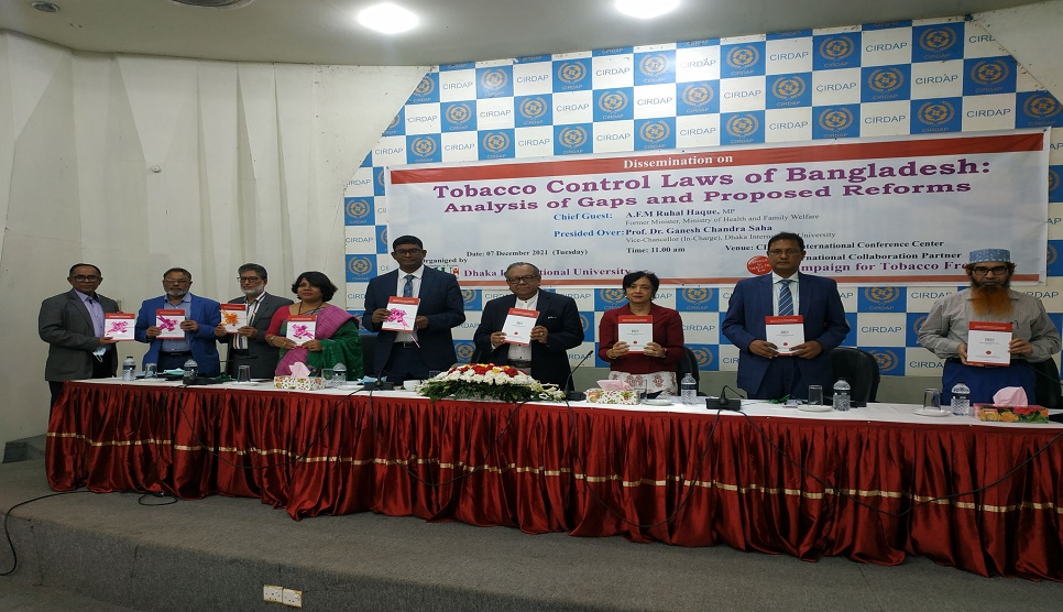 Strong tobacco control law recommended for a tobacco-free Bangladesh: study 