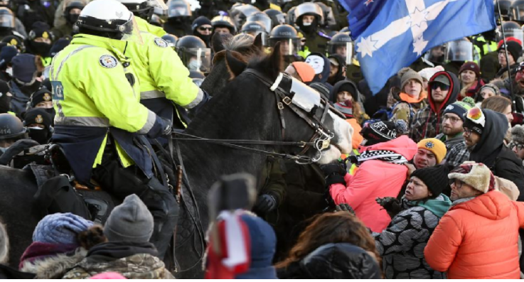 Ottawa crackdown: police arrest 100 after 3-week protest