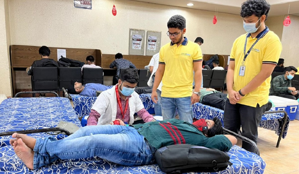 NSU Social Services Club arranges blood donation drive 2022