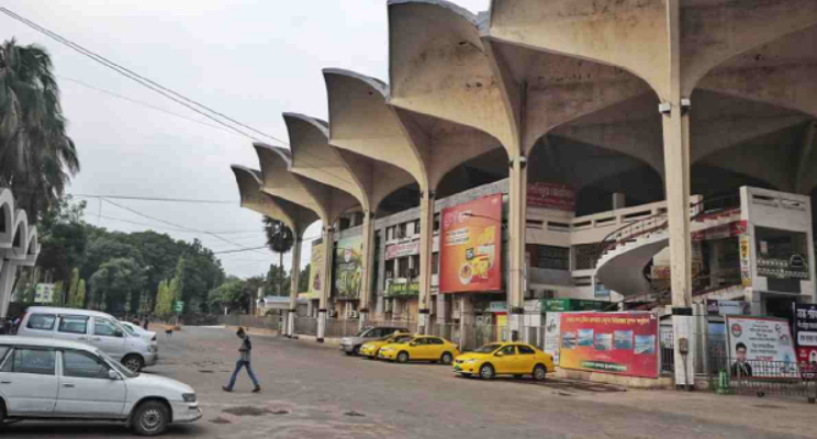 Container catches fire at Kamalapur Railway Station
