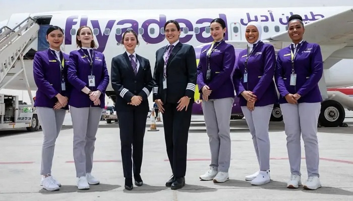 Saudi airline hails first flight with all-female crew