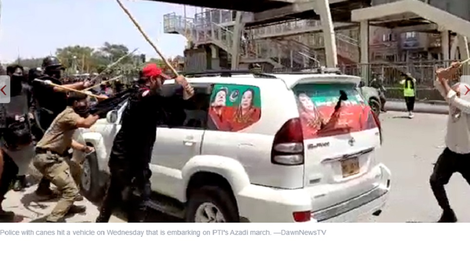 Imran says 'no blockade can stop' Azadi March from reaching D-Chowk as govt cracks down on PTI workers