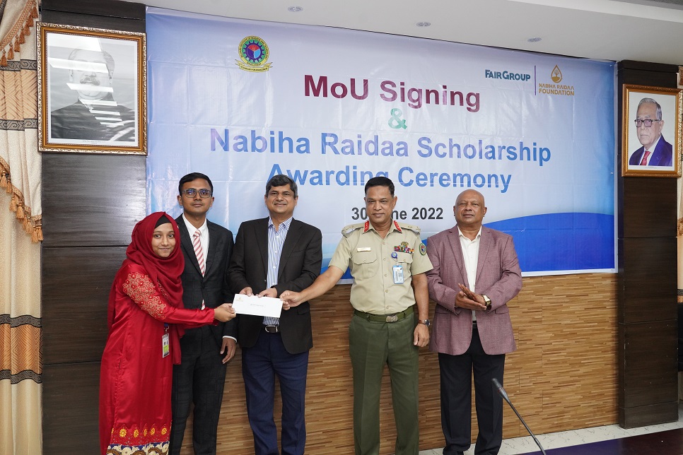 Nabiha Raidaa Scholarship introduced at MIST

