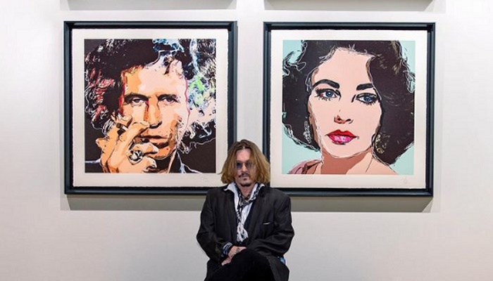 Johnny Depp sells his artwork for £3 mn