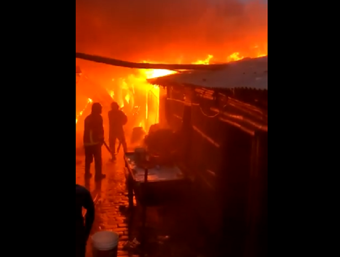 Slum fire in capital under control