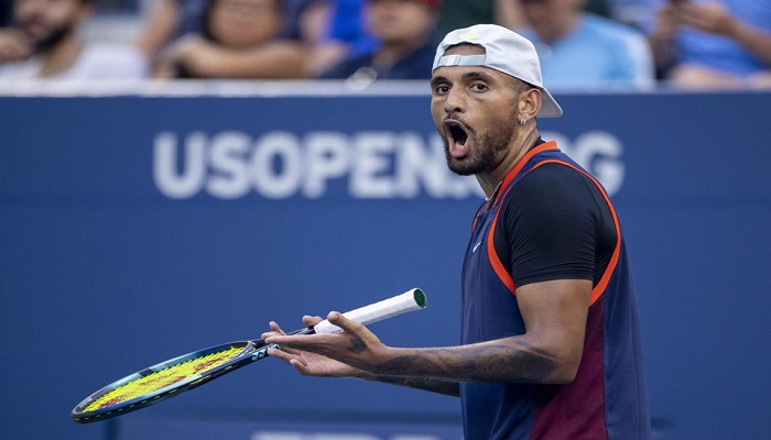 Kyrgios fined $14,000 for US Open racquet meltdown