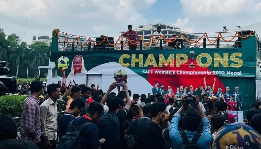 SAFF Champion Tigresses return home