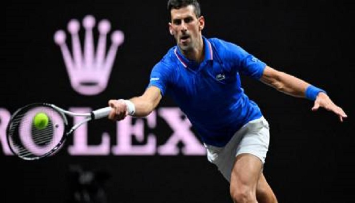 Djokovic makes stylish return at Laver Cup as Federer watches on